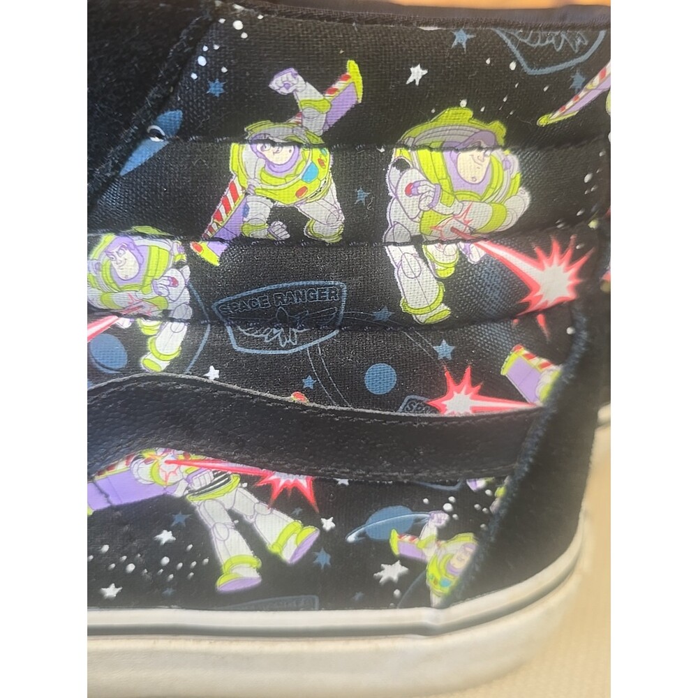 Vans Disney Toy Story Sk8-Hit Buzz Lightyear High Top Suede Black Sz Men 10 - Picture 8 of 9